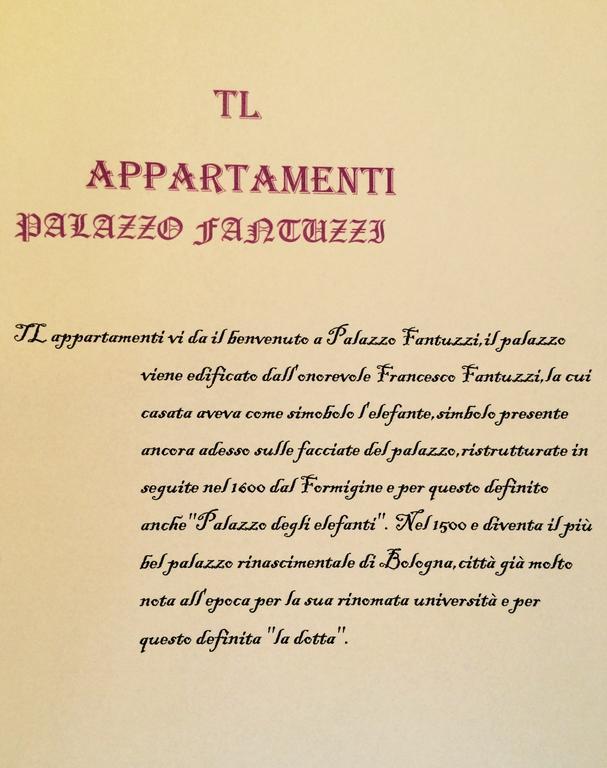 Apartamento Tl Palazzo Fantuzzi Bolonia Habitación foto